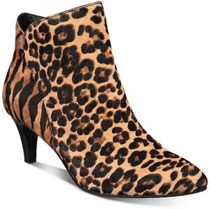 Leopard Print Ankle Boots
